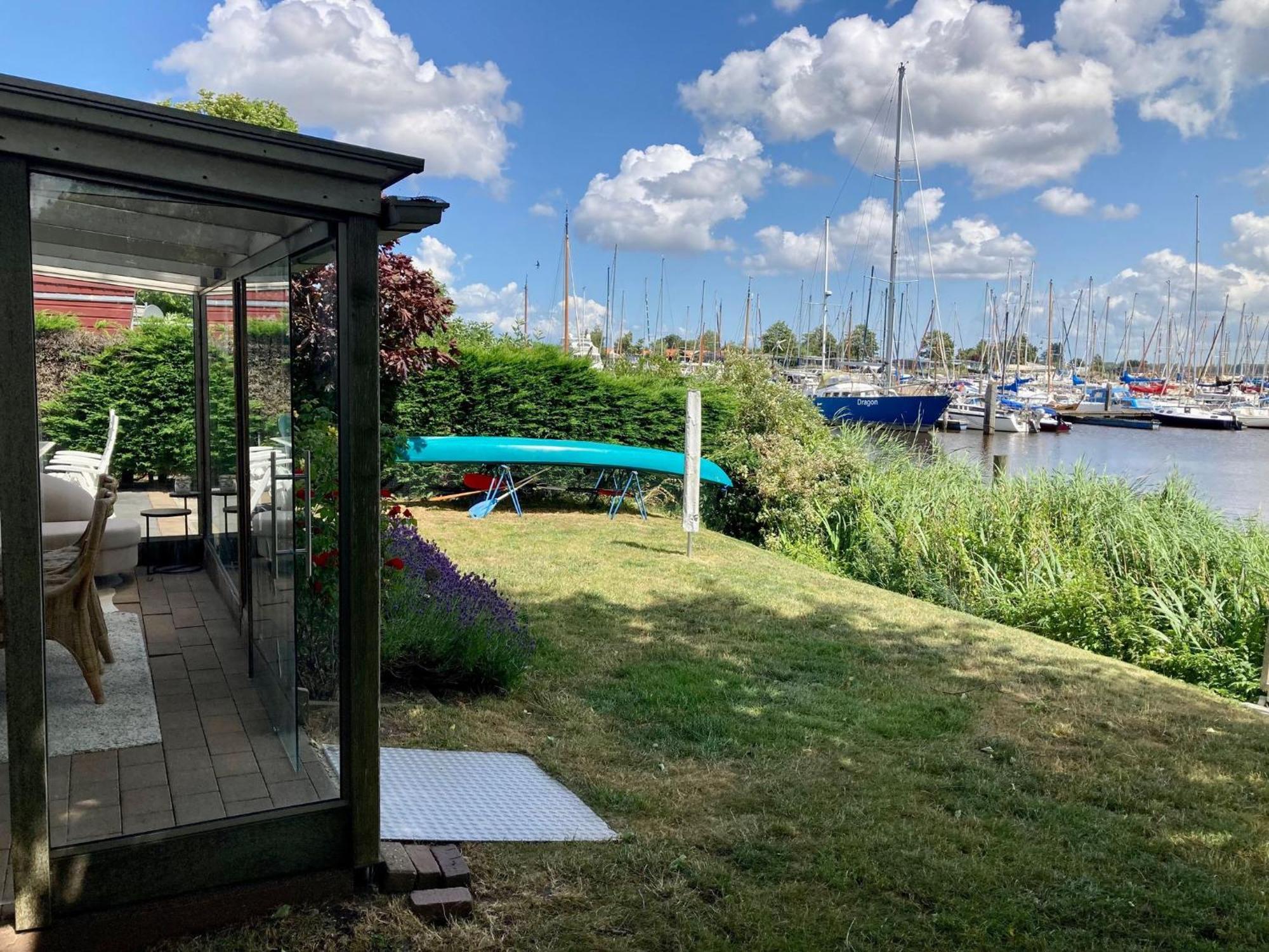 4 Pers Holiday Home Hilla With Winter Garden In Front Of The Dike Directly On The Lauwersmeer Anjum 外观 照片